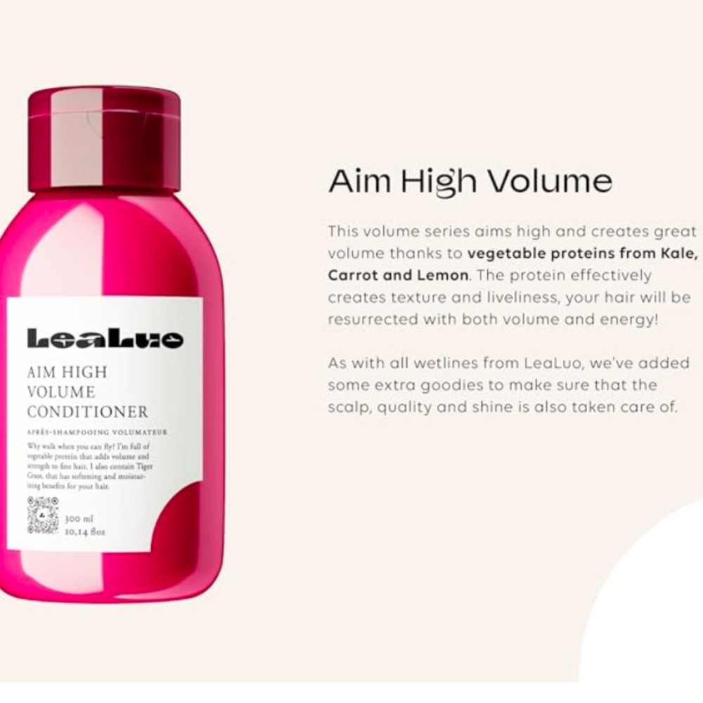 LeaLuo Aim High Volume Conditioner, 10.14Oz